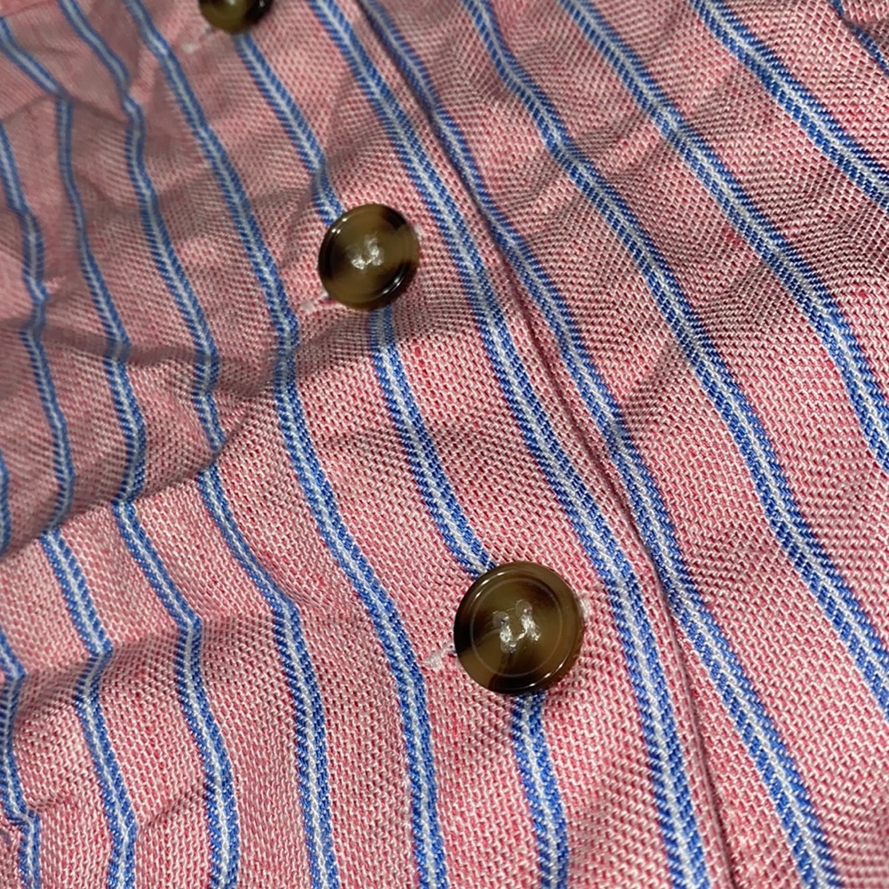 NWOT Blue & pink striped tank top - Picture 4 of 4
